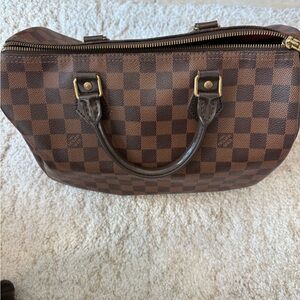 Louis Vuitton Brown Checkered Satchel
